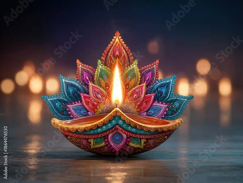 Intricate Design, Festival Decoration Vector