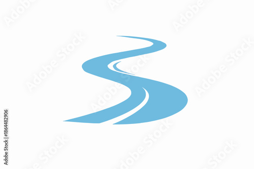 Simple Blue River Design
