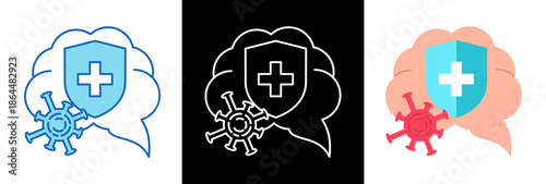 Health Immunity triplestyle icon