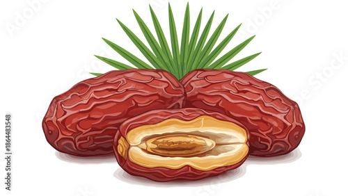 Muslim family gathering for Iftar dinner with traditional Arabic food, Ramadan Kareem celebration, mosque window with dates and healthy fruit,