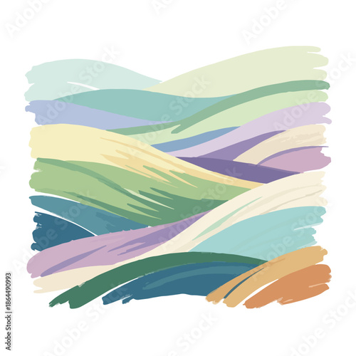 A colorful, hand-drawn pastel crayon illustration featuring oil pastel doodle elements in a vector set against a clean white background with soft, blended brushstrokes.