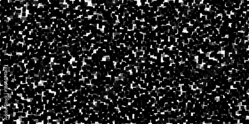 High Contrast Black Geometric Cubes Pattern - Dynamic Abstract Background Texture for Modern and Bold Visuals