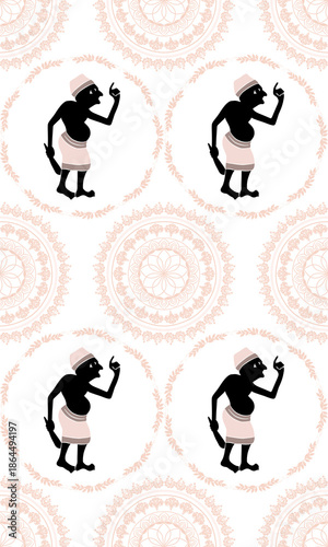 Traditional Thai Ornamental Seamless Pattern for Textile and Fabric Design