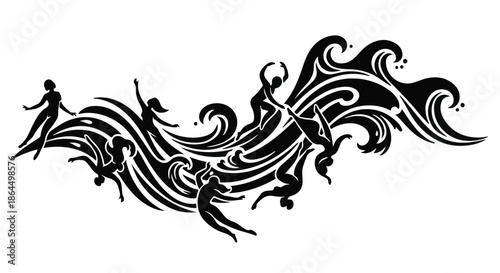 black and white abstract background