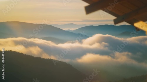sunrise over the mountains