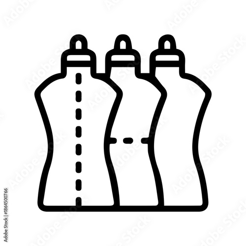 Fashion Mannequins Outlines