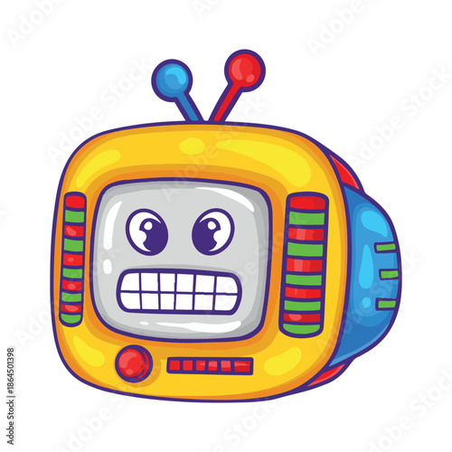 illustration art hand drawn cute television character design