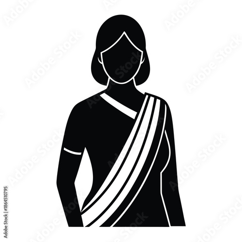 woman saree vector