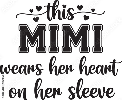 Silhouette of a Woman with Heart on Sleeve and Handwritten Message vector