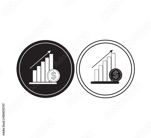 Collection of graphic icons related to currency ups and downs, currency business. Outline icon collection. Editable strokes. Vector illustration