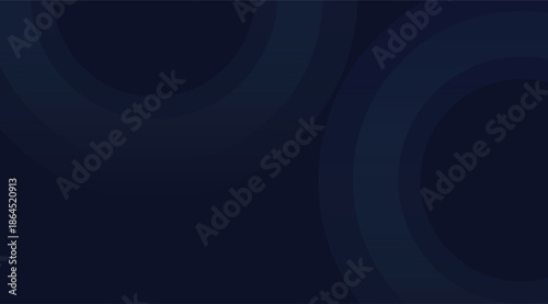 Dark blue concentric circles abstract background design for digital presentations and modern