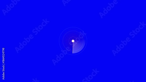 Radar Scanning loop. Radar screen animation. Looped animation. Technology radar device with turquoise color radar animation scan data communication system