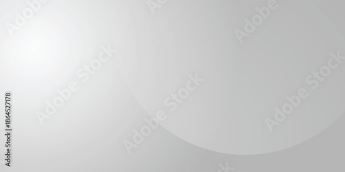 A minimalist abstract background featuring overlapping curves and circular shapes in various shades of gray, creating a smooth gradient and subtle depth