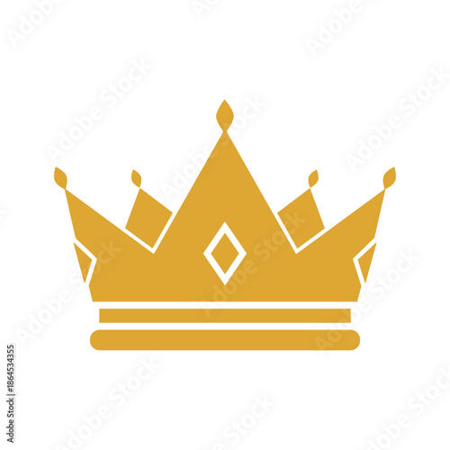 Golden Crown Vector Logo