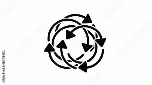 Circular Arrows - A Dynamic Symbol of Movement and Direction.
