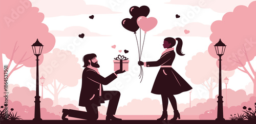 A delightful collection of vintage-inspired postage stamps and romantic mail art, perfect for sharing heartfelt messages of love and affection on Valentine's Day and beyond