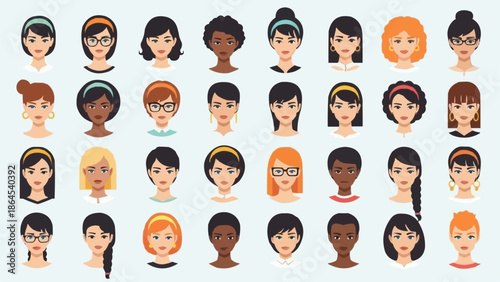 Diverse Collection of Womens Portraits - A Celebration of Femininity.