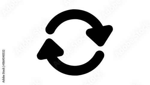 Circular Arrows Symbolizing Rotation, Renewal, and Continuous Process.