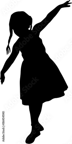 Silhouette of a young boy sitting and resting on white background.