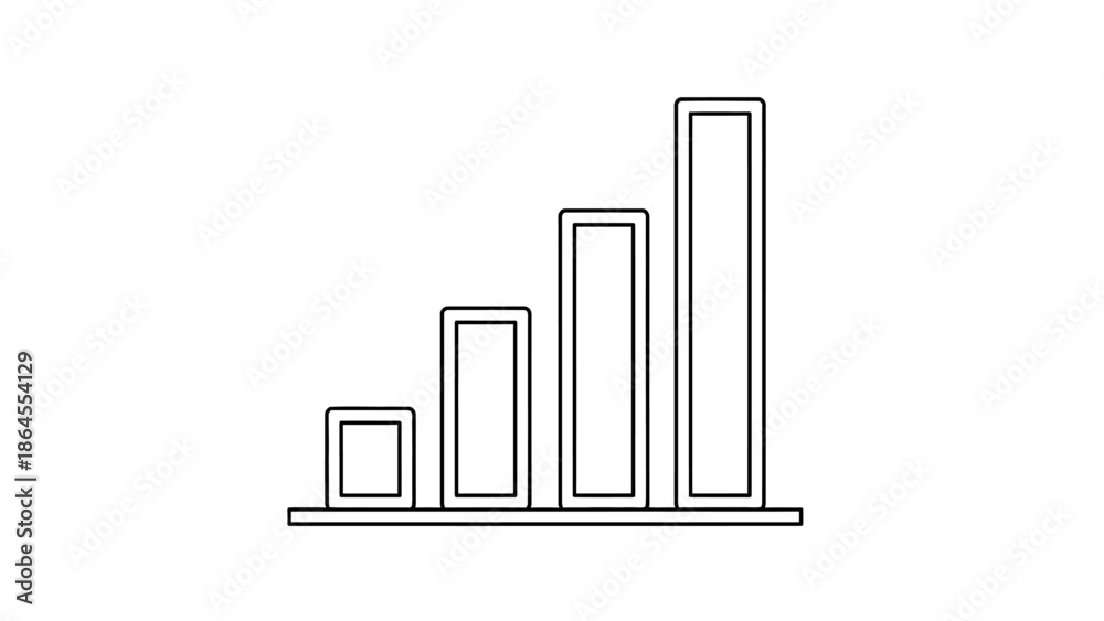 Fototapeta premium business graph with arrow