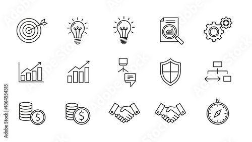 set of vector icons for design