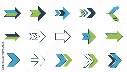 vector set of arrows