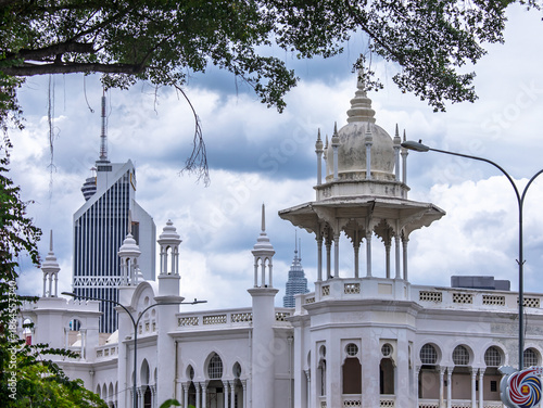 Canvas Print Historic Kuala Lumpur Railway Station Architecture with Modern C
