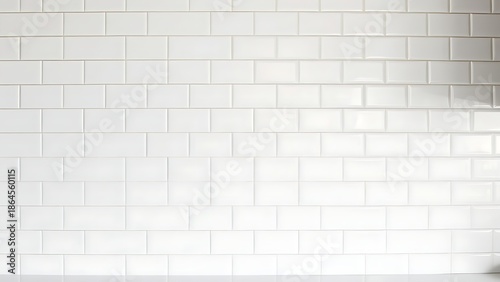 tenderfoot. Modern kitchen with matte white subway tile wall and clean grout lines. real-estate listings.