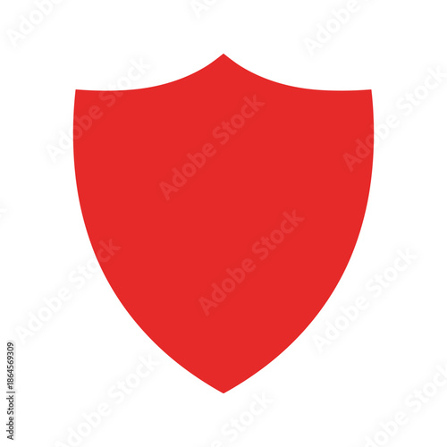 Foto Red Shield Icon Vector