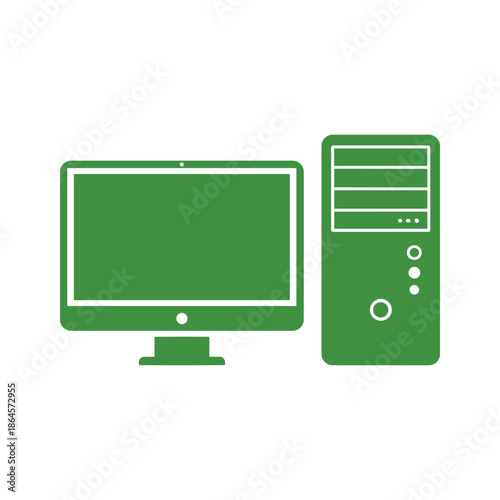 Desktop Computer Illustration