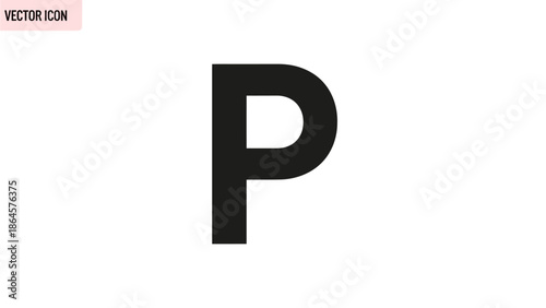 parking sign on white background