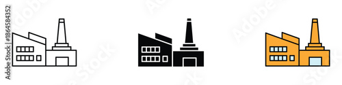 Factory icon vector. industry, production symbol. vector illustration.