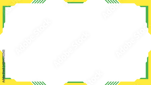 Clean vector border frame with modern abstract style and empty center. Suitable for marketing materials, posters, and presentation templates.