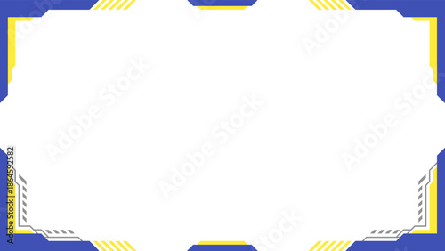 Minimalist geometric frame illustration designed for professional backgrounds, headers, and layout compositions with copy space.