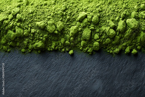 High quality matcha powder background