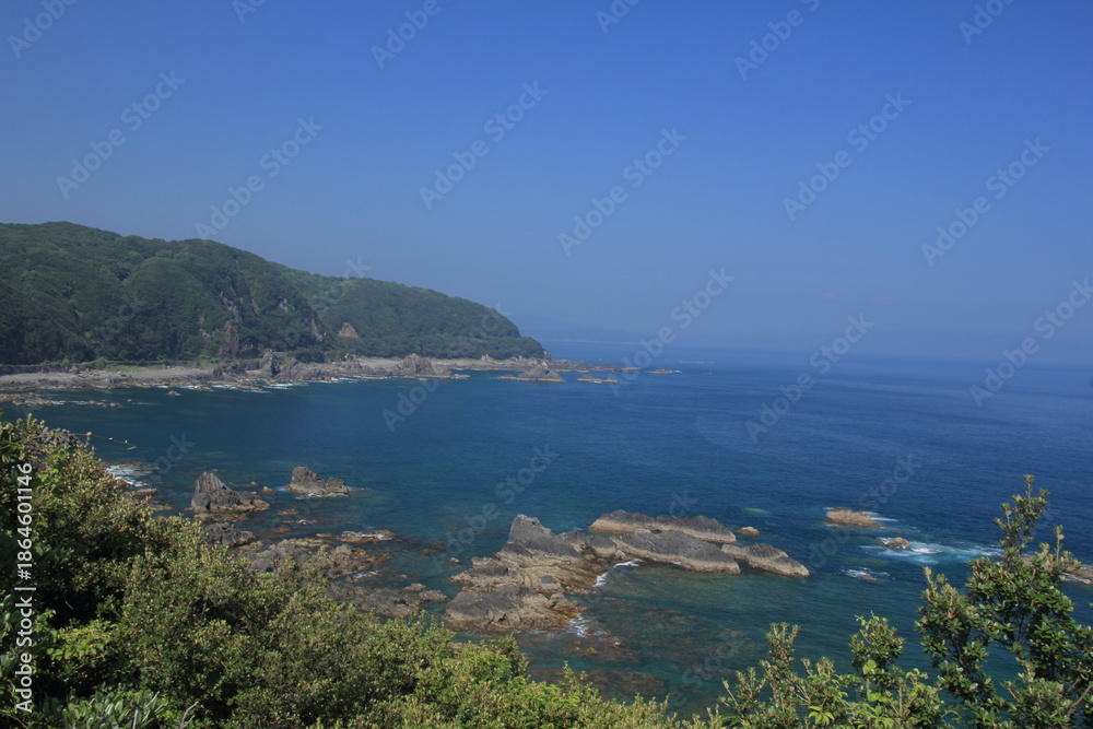 Obraz premium 高知県 叶崎から見た風景