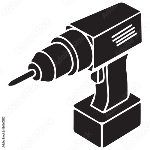 Professional hand drill machine symbol