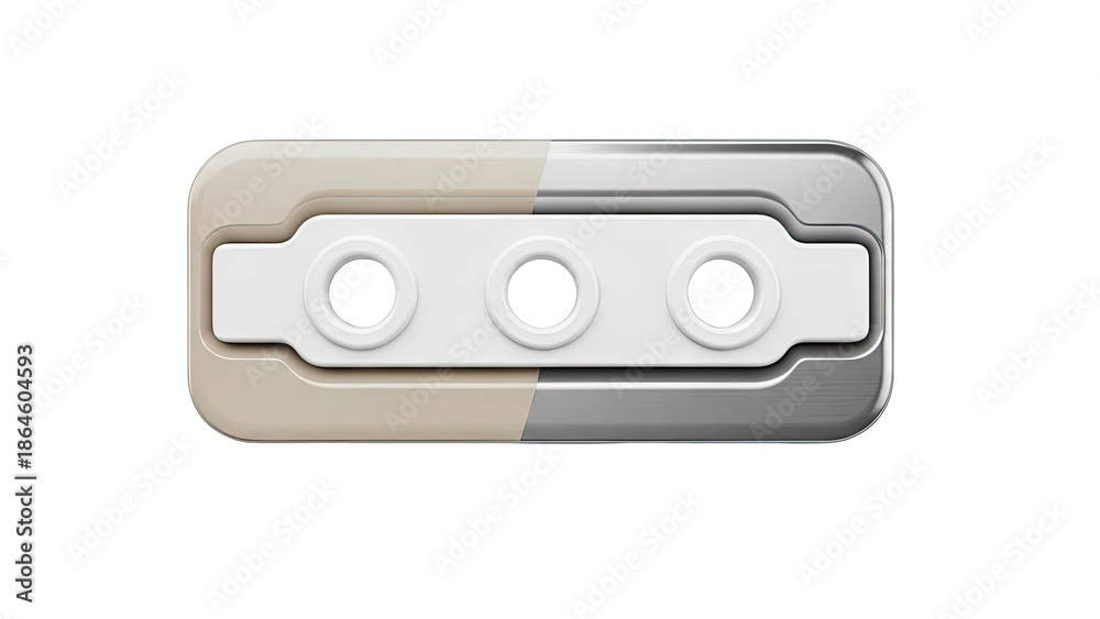 Obraz premium Abstract geometric design with three circles