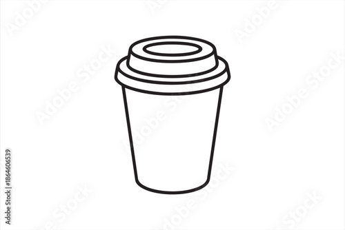 Coffee Cup Icon for Restaurant Ordering Interfaces and Kiosk Screens