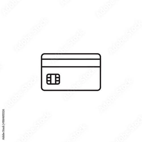 Close-up of a Payment Credit Card with Chip and Magnetic Strip for Financial Transactions