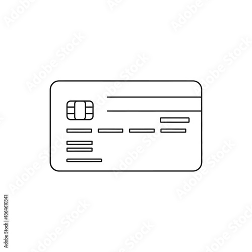 Close-up of an Empty Credit Card for Financial Transactions and Payments