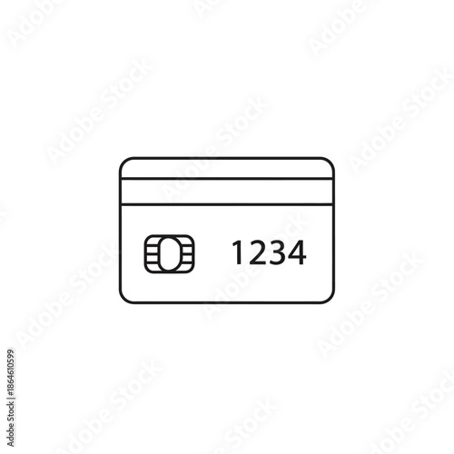 Close-Up of Credit Card with Chip and Number for Financial Transactions