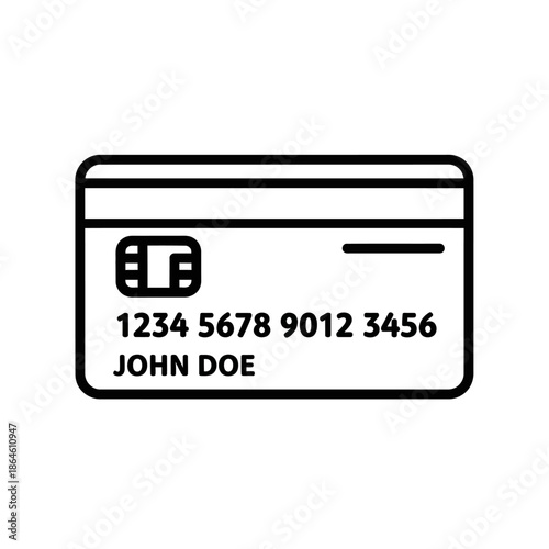 Close-Up of Credit Card with Personal Information and Card Number
