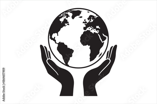 Hands cradling the earth a symbol of care and global responsibility