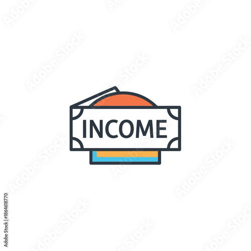 Financial Success Concept with Income Investment Money and Savings