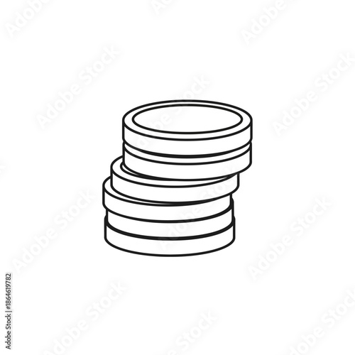 Stack of Coins for Financial Growth and Investment Concepts