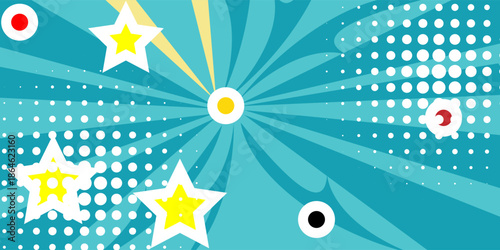 Comic blank text speech bubbles in pop art style