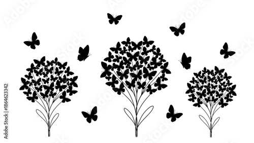 Modern minimalist background with black and white colors