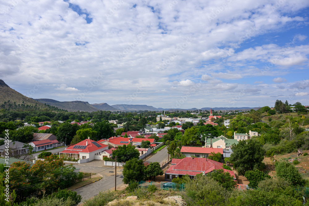 Obraz premium View of the town of Burgersdorp in the Eastern Cape, South Africa