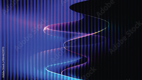 Green Energy and Sustainability Concept with Wind Turbines and Solar Panels Illustration